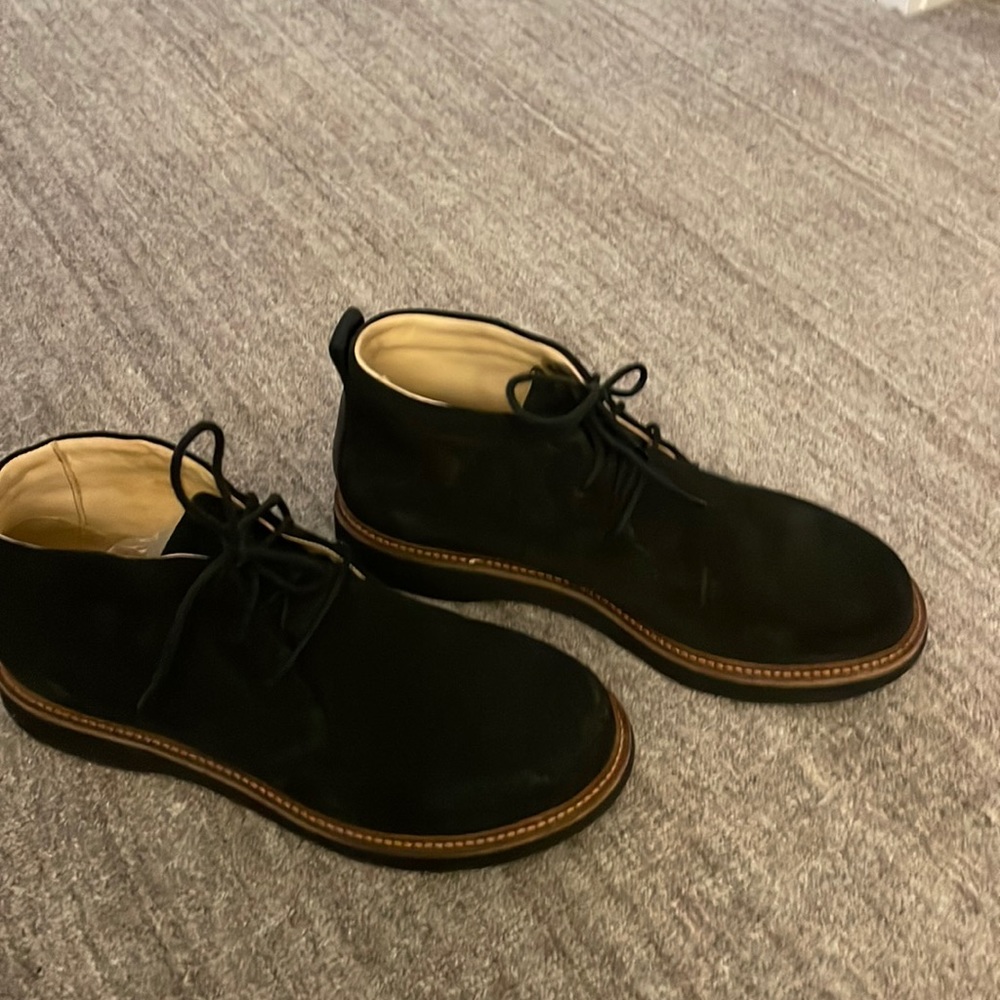 Samuel Hubbard Black Suede Boots Size 10